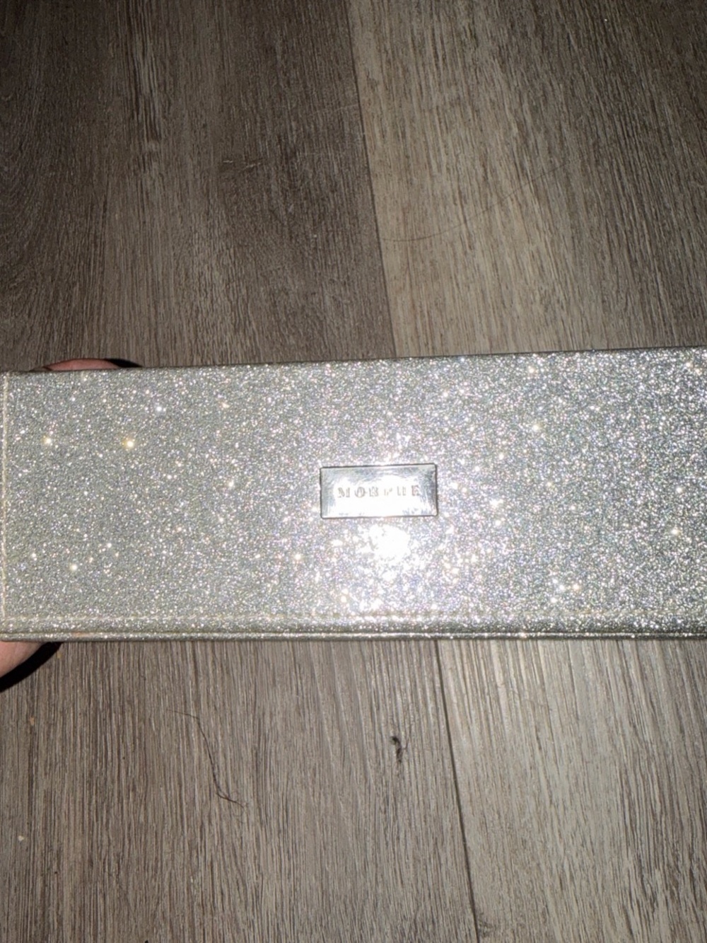Morphe Silver Glitter Jewelry Case
